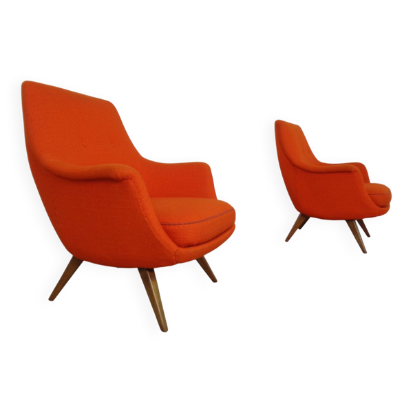 Fauteuil organique par Walter Knoll pour Antimott, Allemagne, années 1950.