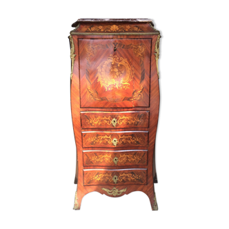 Dame secretary Louis XV style, curved, 4 drawers