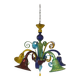 Murano Multicolors Glass Chandelier Random Colors 5 Arms