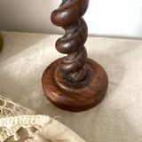 Wooden candle holder