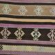 3x10 Pastel Pink & Brown Striped Kilim Runner Rug, 90x315Cm