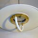 Metal and glass hanging lamp dating from the 1960s
