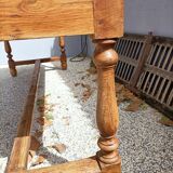 Table de ferme ancienne 8 tiroirs