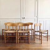 Ensemble de 6 chaises « J39 » de Børge Mogensen pour FDB Møbler, 1947