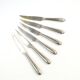 Set of fruit knives, silver-plated white metal, Germany, 1930s