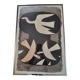"Three Red Birds", vintage reproduction after Georges Braque, framed under glass, 97 x 67 cm