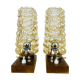 Paire de lampes chevets par Helena Tynell bubble pour Limburg