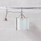 Italian brass and glass pendant light