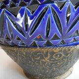 POT / TERRACOTTA VASE VERNISSEE / DECOR BRASS