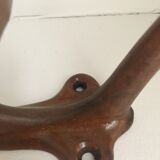 Enamelled cast iron coat rack
