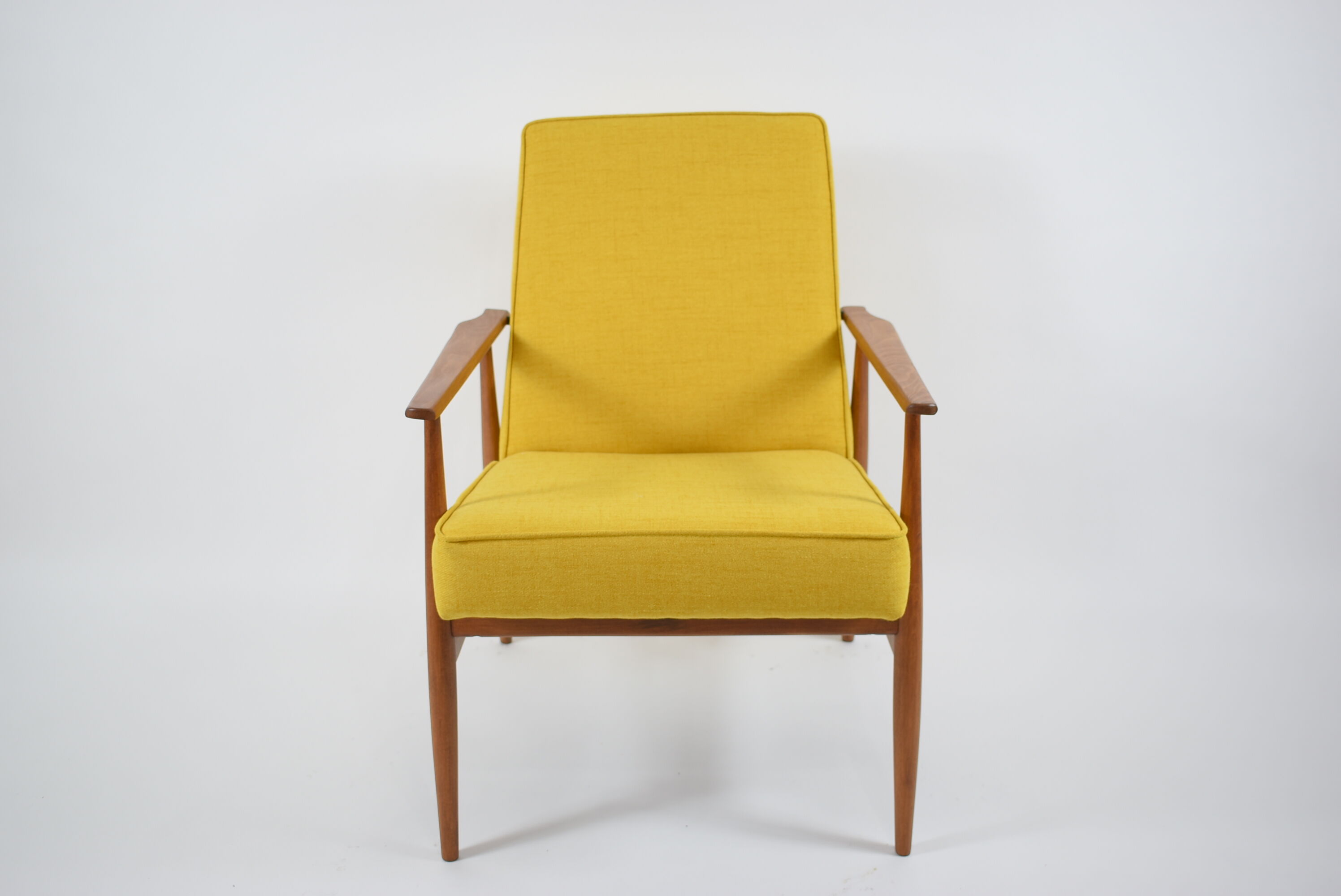 Fauteuil, années 70, couleur jaune