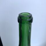 Italian green glass bottle 70s