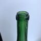 Italian green glass bottle 70s
