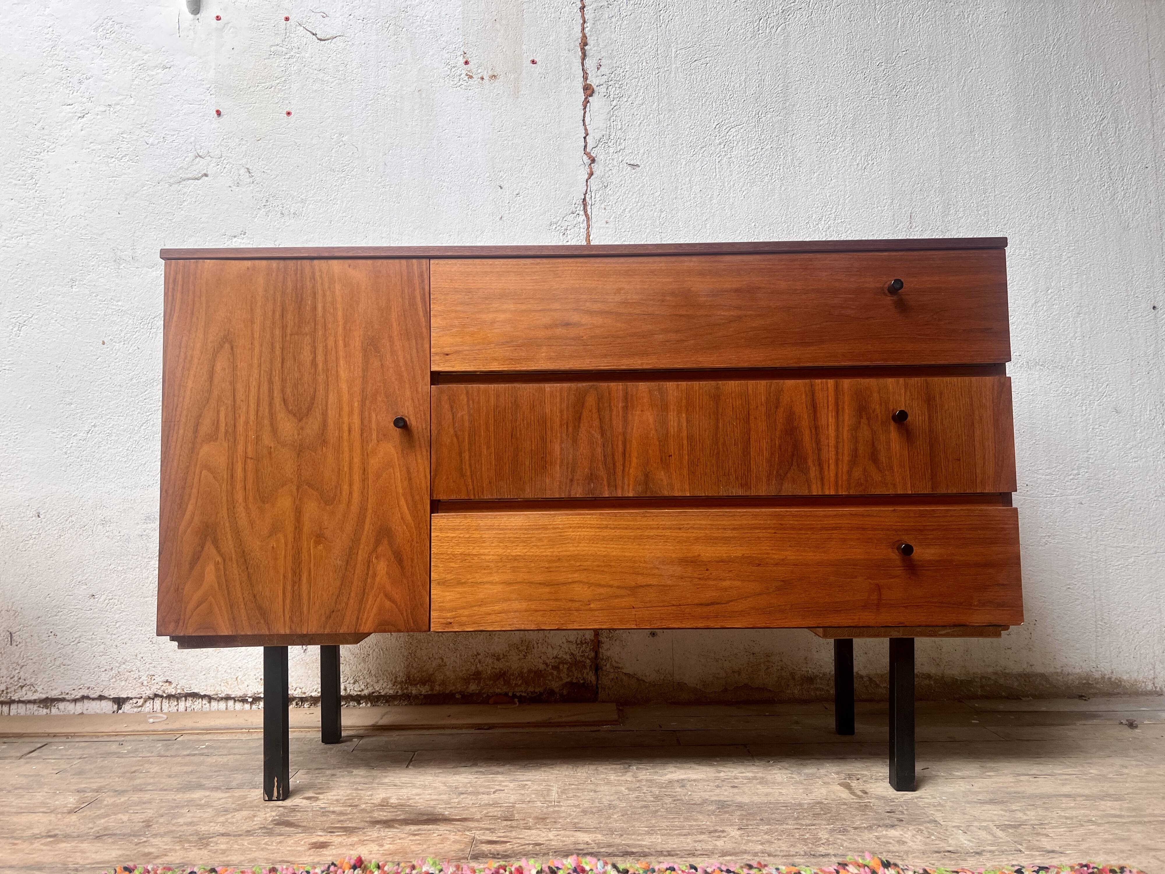 French modernist vintage TV/hifi cabinet