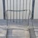 Set of 2 chrome metal chairs, Italian style from the 1970s.