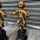 Pair of gilded cherubs on a Napoléon III base.