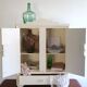 Kitchen cabinet or pharmacy in art deco wood