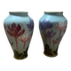 Set of 2 Art Nouveau Boch BFK vases
