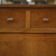 Buffet Art Déco moderniste en chêne massif 1940’s