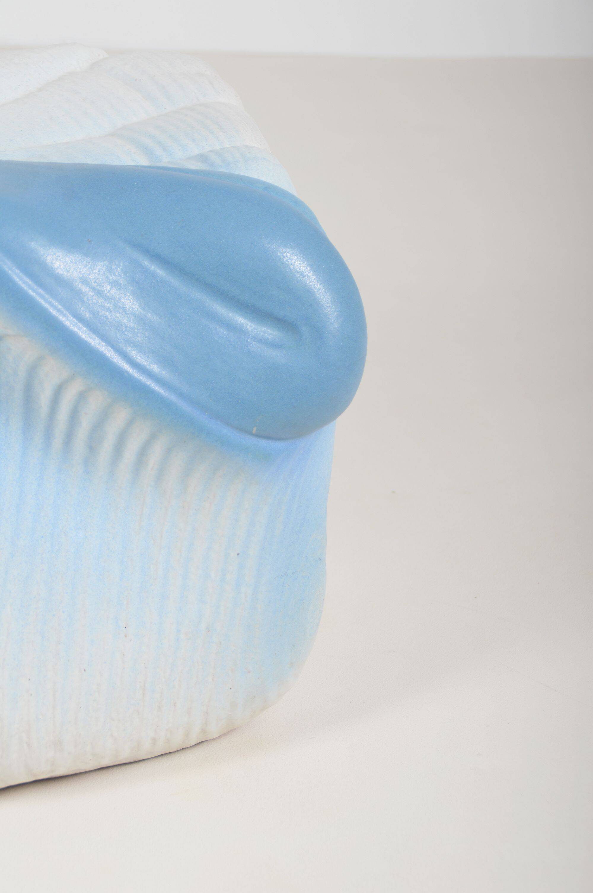 Organic ceramic artwork with sea motifs