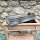 Jardinière ancienne porte plantes bois laiton zinc
