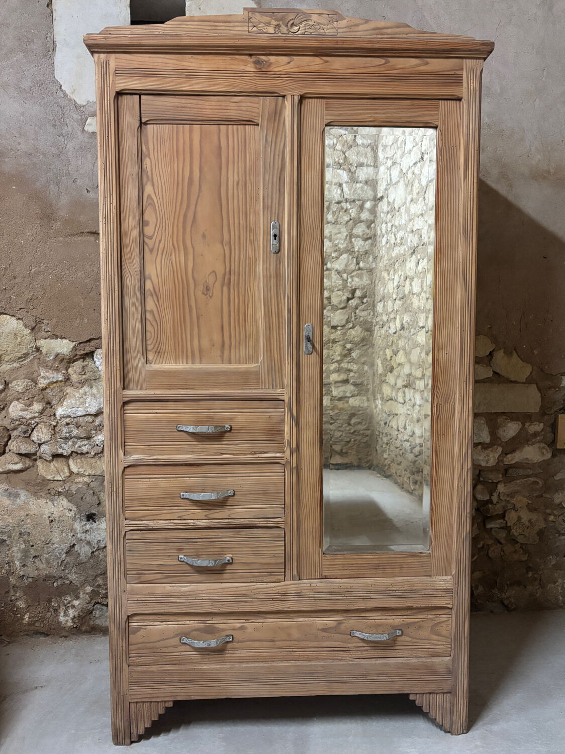 Antique Art Deco wardrobe