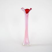 Pink vase, Murano glass, Italian design, 1970s, made in Italy