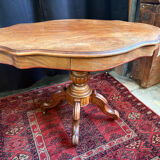 Antique wooden table – Napoleon III / Victorian style – With drawers