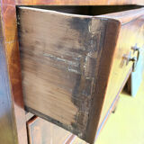 19th century Georgian style commode in end-grain wood marquetry.