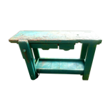 workbench wood patina green