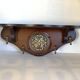 Wooden wall coat rack