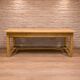 Large farmhouse table in solid wood – sturdy and welcoming