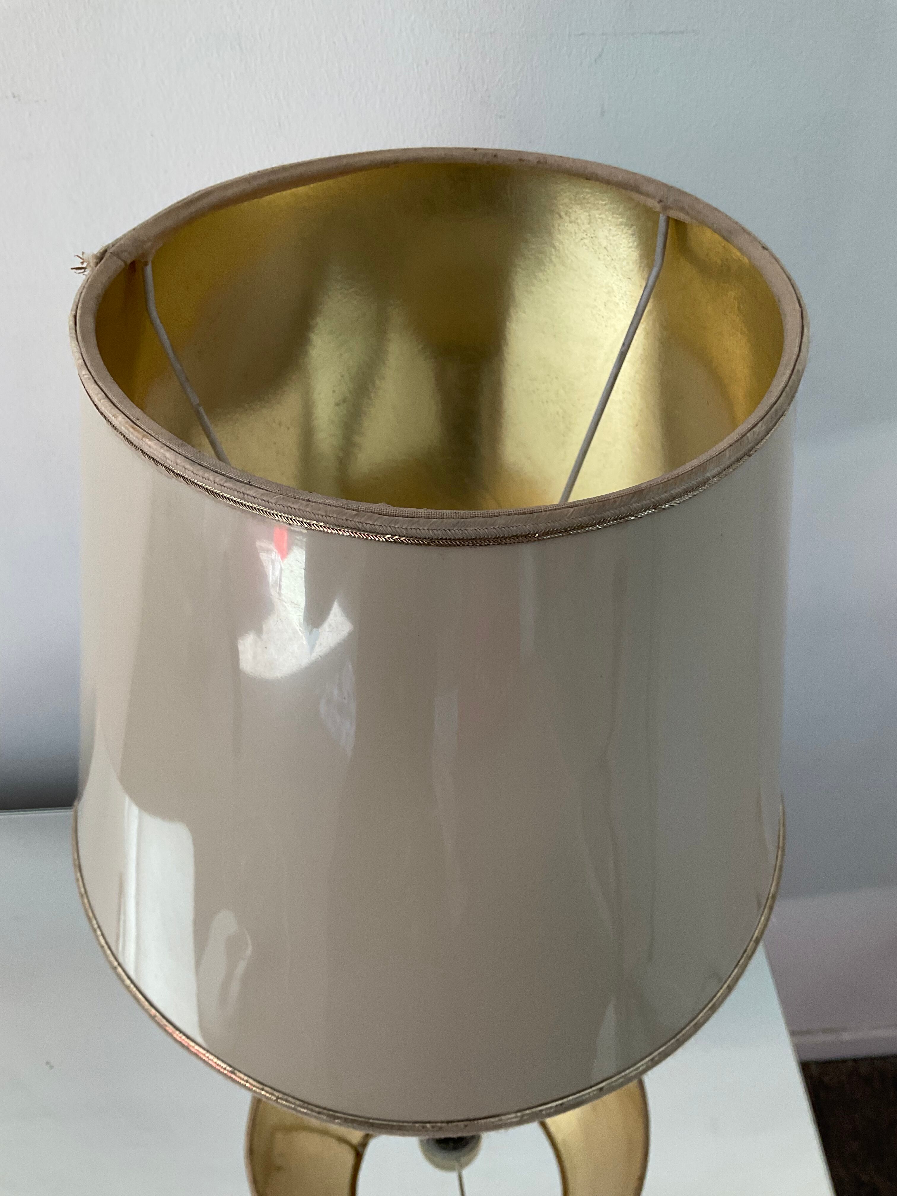 Vintage lamp in gold metal 50s-60s