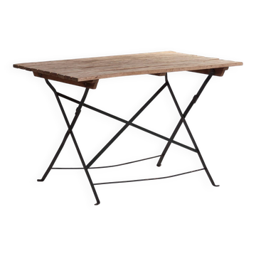 Table pliante d’extérieur ancienne (c.1920)