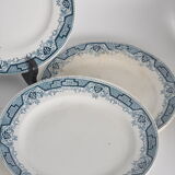 Assiettes plates terre de fer