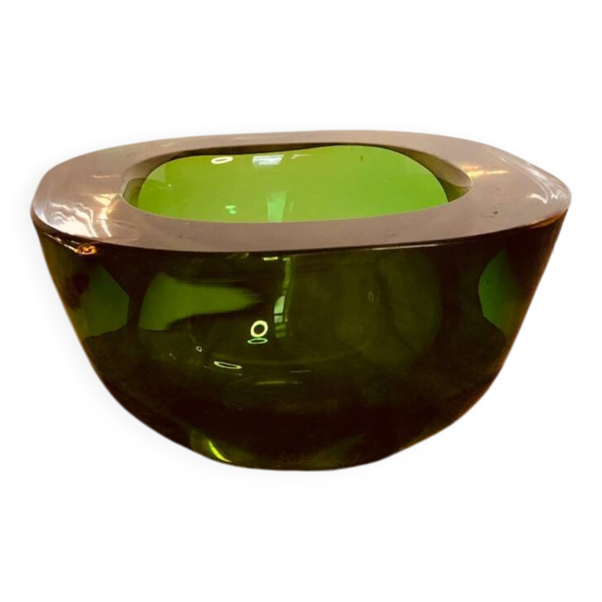 Murano sommerso glass ashtray
