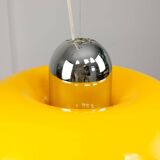 Rare Large Yellow Space-age Pendant from Guzzini, 1970s