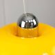 Rare Large Yellow Space-age Pendant from Guzzini, 1970s