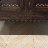 Antique Spanish sideboard in solid walnut – late 19th century