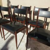 Lot of 6 chairs, 50s