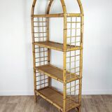 Rattan bookcase shelf