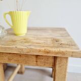 Brutalist table - oak side table