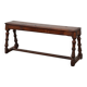Antique English oak farmhouse bench, UK ca. 1850