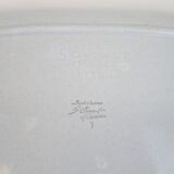 Large St Clément dish with blue fish decoration