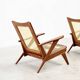 Sculptural french lounge chairs 1950's.