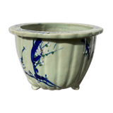 Chinese blue ceramic pot cover