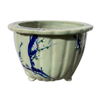 Chinese blue ceramic pot cover