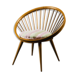 circular armchair in 60s vintage modern sponge