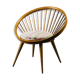 circular armchair in 60s vintage modern sponge