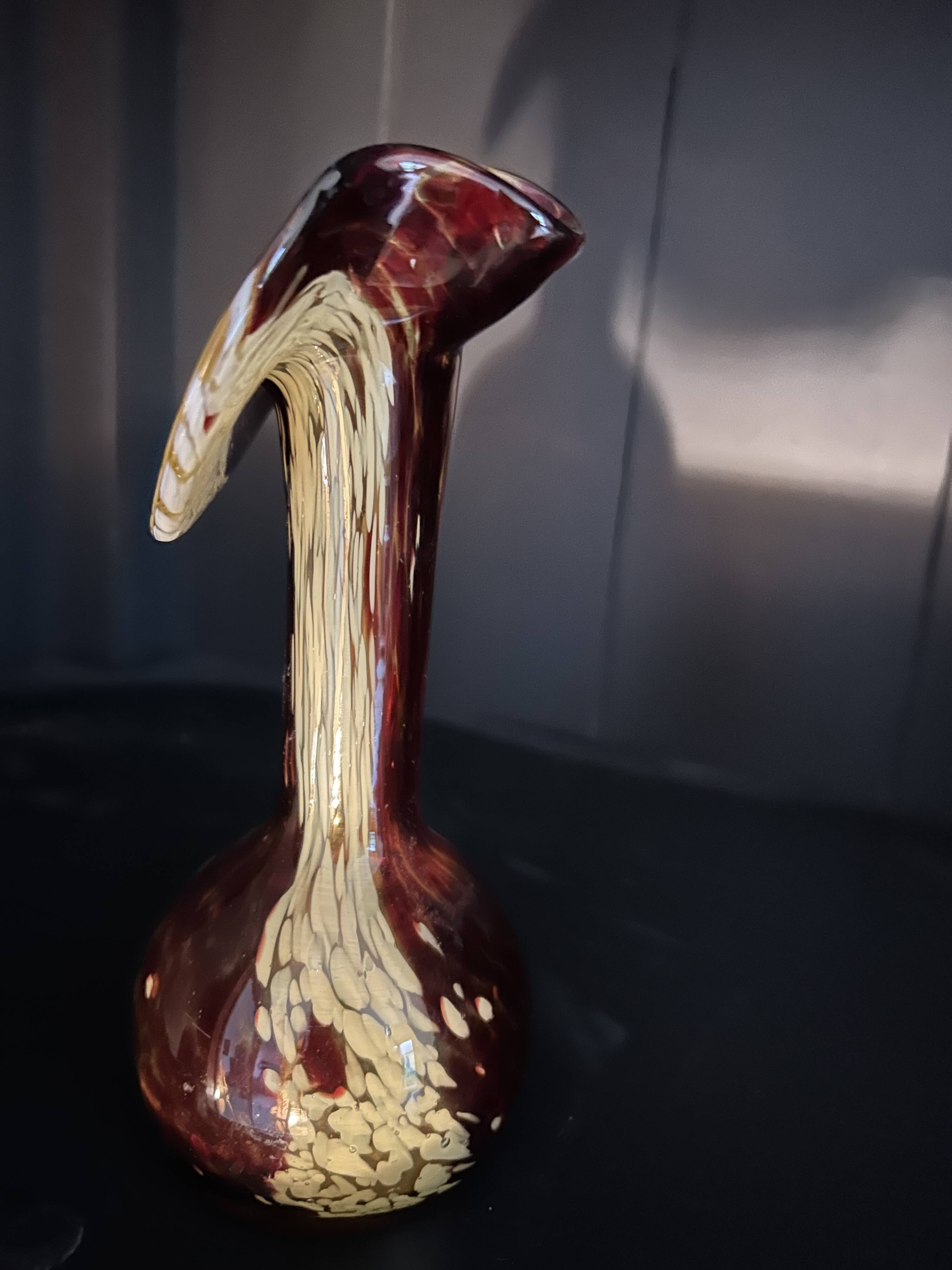 Blown glass vase